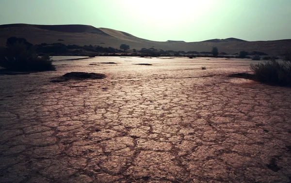 Vista Panorâmica Terra Seca — Fotografia de Stock