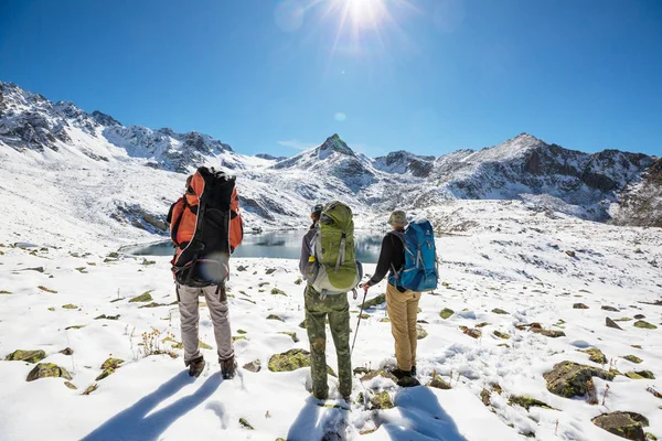 Caminata Las Montañas Kackar Este Turquía Temporada Otoño — Foto de Stock