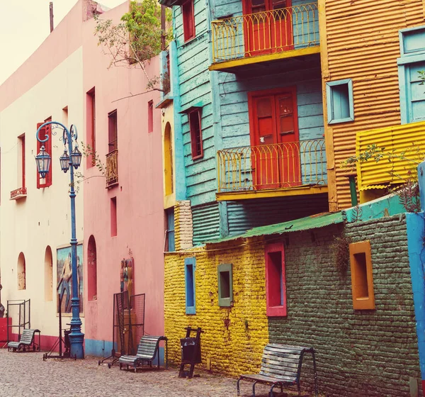 Caminito Boca Mahallede Buenos Aires Parlak Renkler — Stok fotoğraf