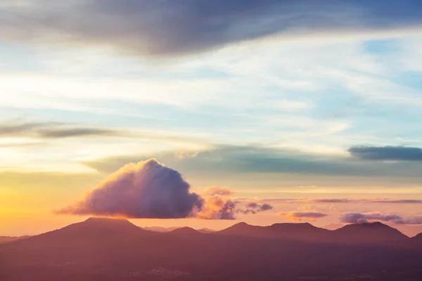 Vacker Vulkan Cerro Verde Nationalpark Salvador Vid Solnedgången — Stockfoto