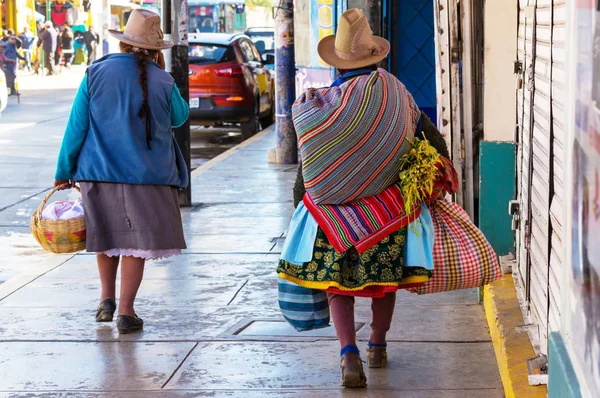 Peruanos Calle Ciudad — Foto de Stock