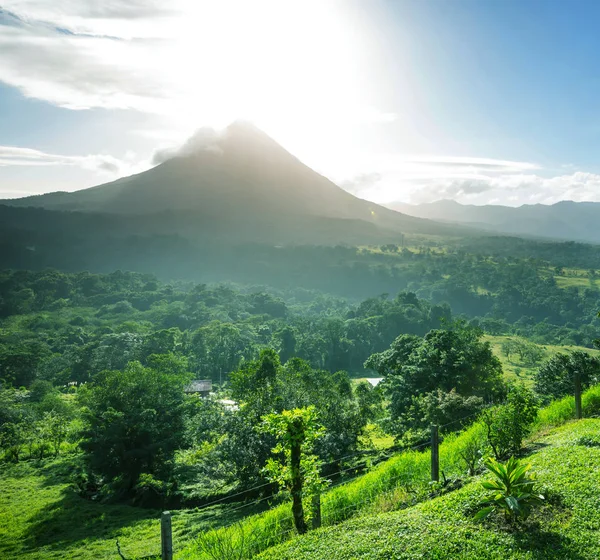 Vulcano Arenal Scenico Costa Rica America Centrale — Foto Stock