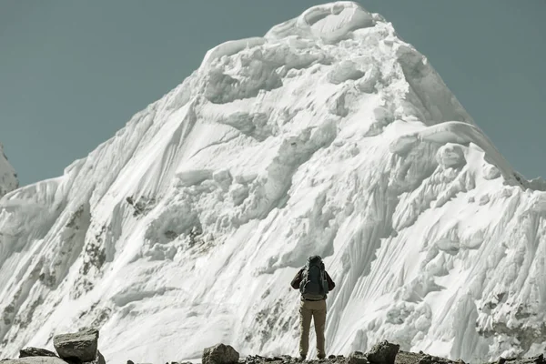 Turistická Scéna Horách Cordillera Peru — Stock fotografie