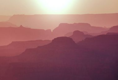 Büyük Kanyon 'un resimli manzaraları, Arizona, ABD