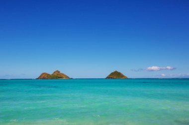 Hawaii, Oahu adasındaki güzel manzaralar.