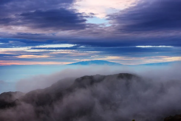 Schöne Sonnenaufgangsszene Auf Dem Vulkan Haleakala Auf Der Insel Maui — Stockfoto