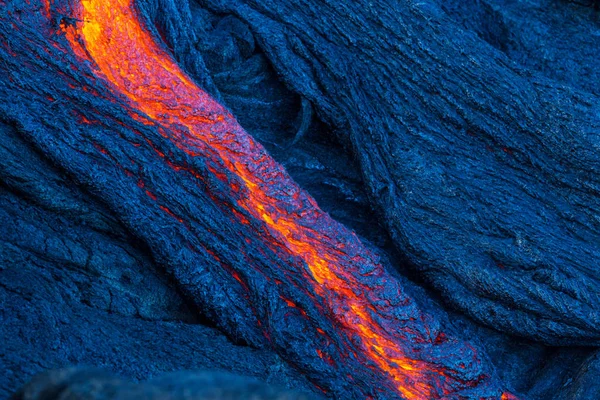 Lava Áramlás Big Island Hawaii — Stock Fotó