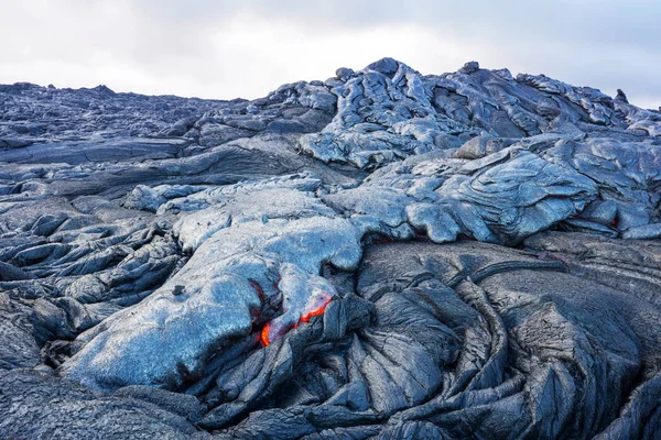 Fluxo Lava Big Island Havaí — Fotografia de Stock