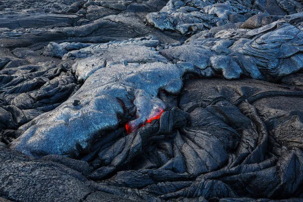 Flux Lave Sur Big Island Hawaï — Photo