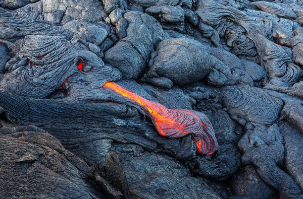 Lávový Tok Big Islandu Havaj — Stock fotografie