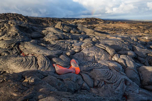 Lavastrom Auf Big Island Hawaii — Stockfoto