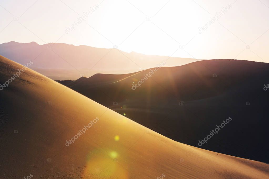 Sand dunes in Death Valley National Park, California, USA