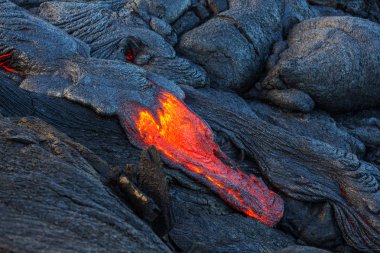 Kilauea Active Volcano on Big Island, Hawaii clipart