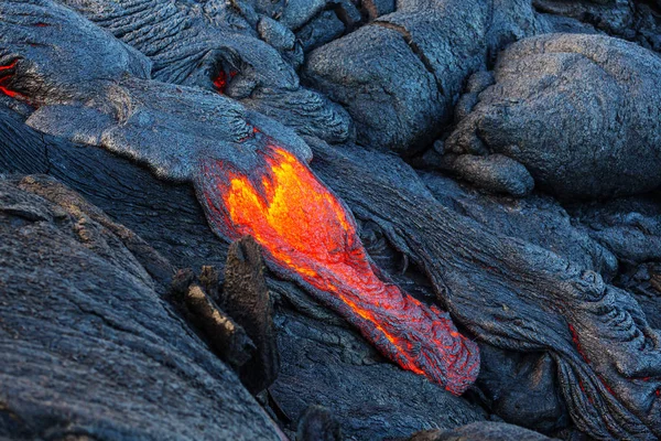 Volcán Activo Kilauea Big Island Hawái — Foto de Stock