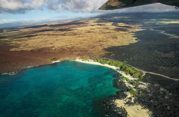 Ilha Grande Havaí Vista Aeronave — Fotografia de Stock