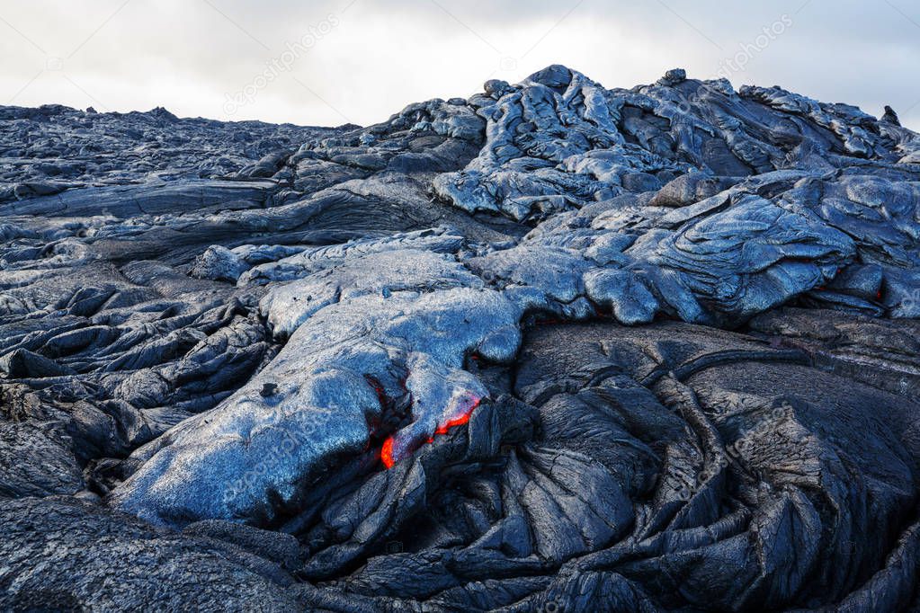 Kilauea Active Volcano on Big Island, Hawaii