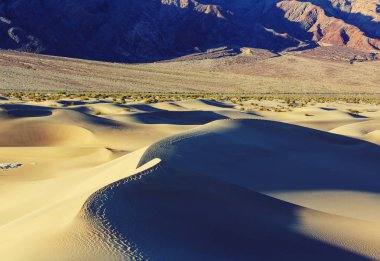 kum tepeleri Ölüm Vadisi Milli Parkı, Kaliforniya, ABD