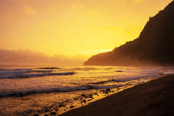 Niesamowite Hawajska Plaża Natura Krajobraz — Zdjęcie stockowe