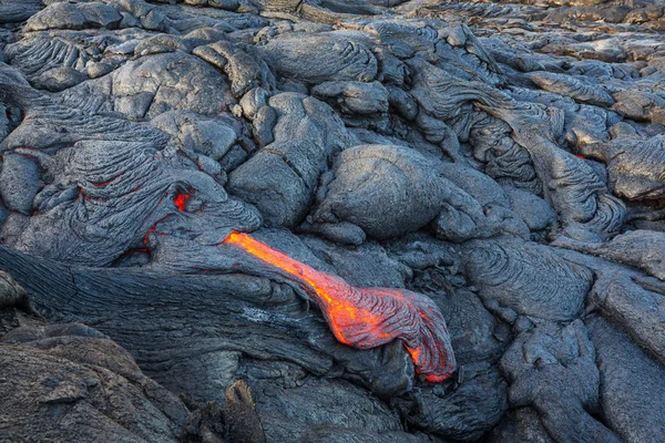 Lavastrom Auf Big Island Hawaii — Stockfoto