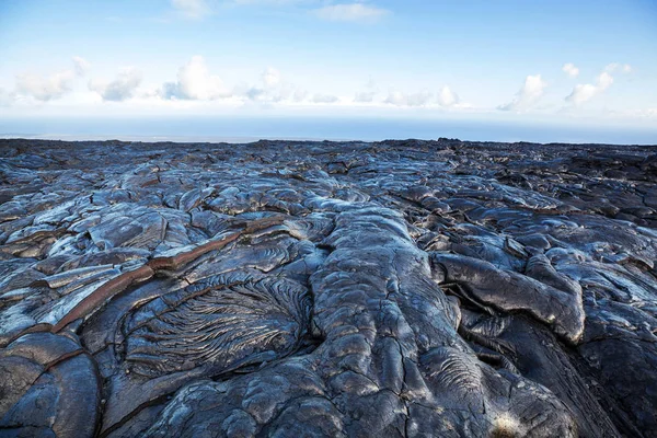 Lava Áramlás Big Island Hawaii — Stock Fotó