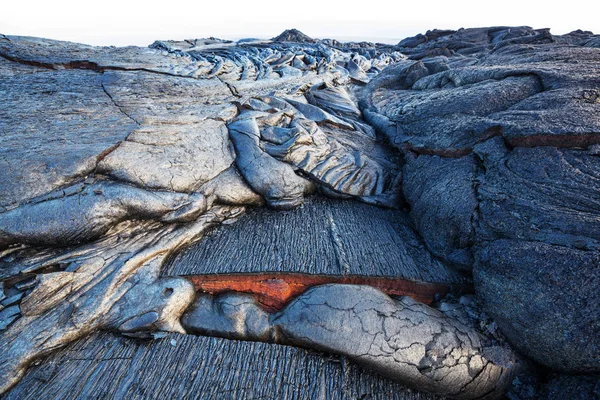 Fluxo Lava Big Island Havaí — Fotografia de Stock