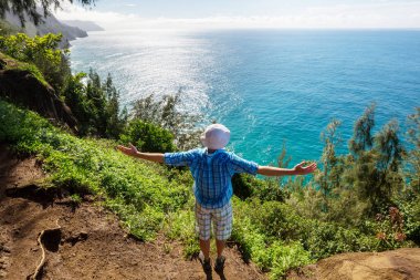 Na Pali Coast içinde Kauai icland, Hawaii zammı