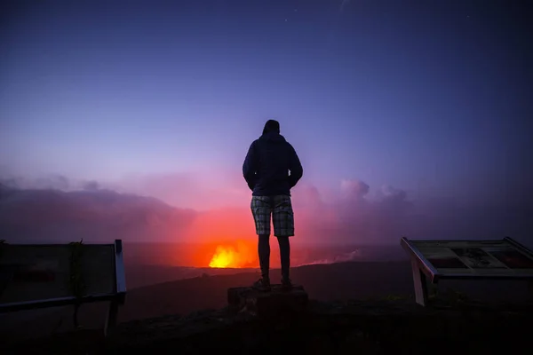 Volcán Activo Kilauea Big Island Hawái — Foto de Stock