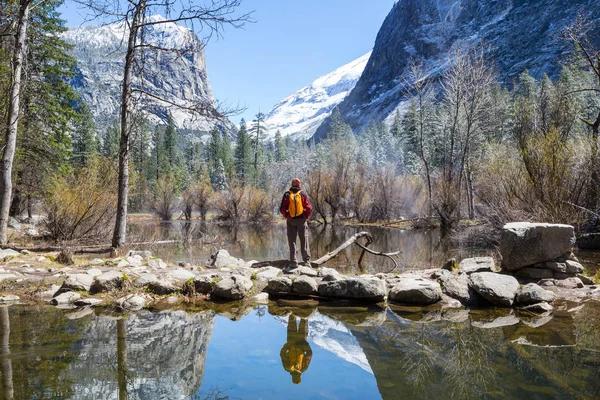 Beaux Paysages Début Printemps Dans Parc National Yosemite Yosemite États — Photo