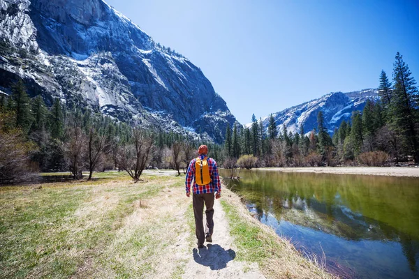 Beaux Paysages Début Printemps Dans Parc National Yosemite Yosemite États — Photo