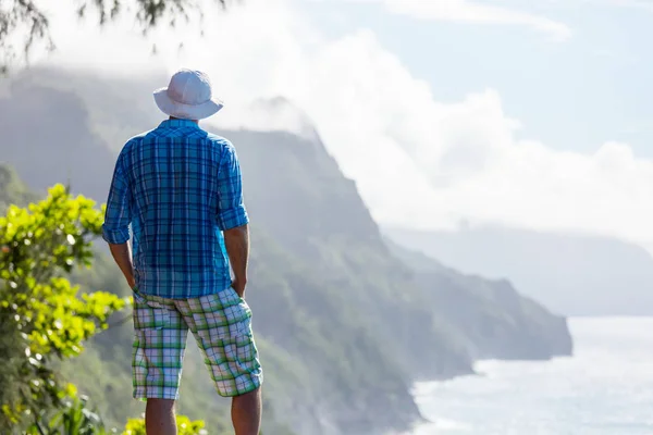 Wandelen Pali Coast Kauai Icland Hawaii — Stockfoto