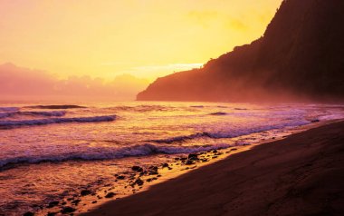 Şaşırtıcı havai plaj doğa manzara 