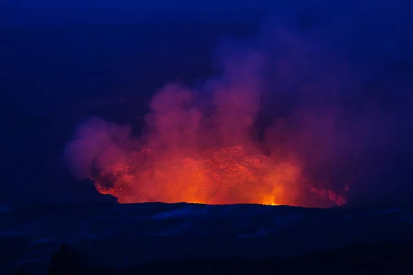 Aktivní Sopka Kilauea Big Island Havaji — Stock fotografie