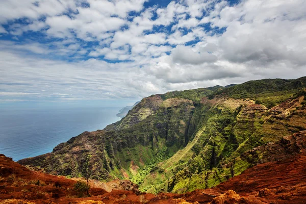 Hike Pali Coast Kauai Icland Hawaii — Stock Photo, Image
