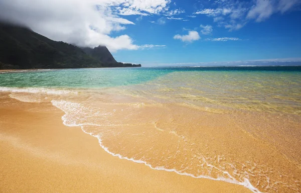 Schöne Szene Tunnels Beach Auf Der Insel Kauai Hawaii Usa — Stockfoto