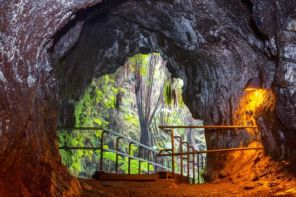 Lávová Trubice Big Island Hawaii Usa — Stock fotografie