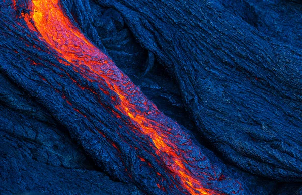 Lava Flöde Big Island Hawaii — Stockfoto