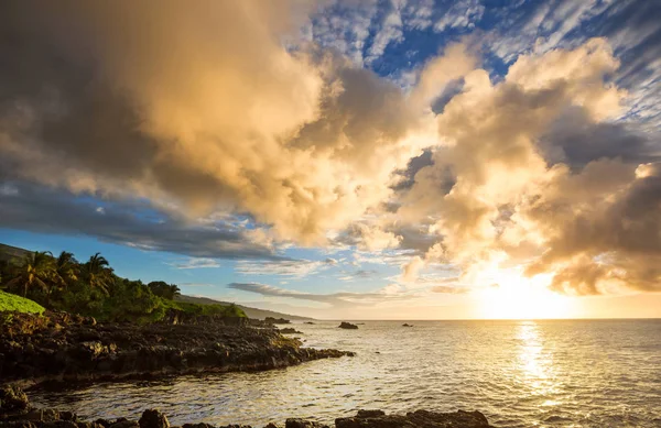 Pięknej Tropikalnej Plaży Wyspie Maui Hawaje — Zdjęcie stockowe