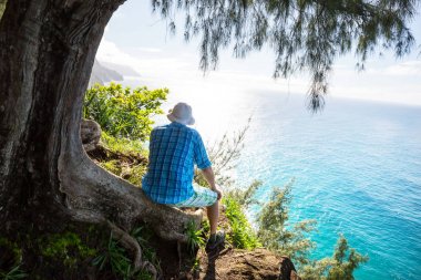 Na Pali Coast içinde Kauai icland, Hawaii zammı