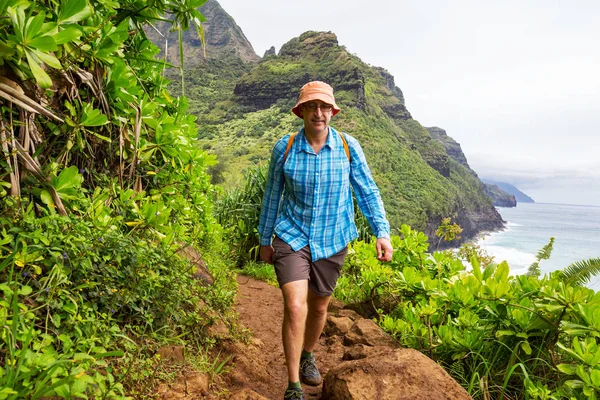 Wycieczki Pali Coast Icland Kauai Hawaje — Zdjęcie stockowe