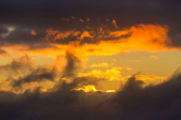 Nubes Tormenta Inusuales Atardecer Adecuado Para Fondo — Foto de Stock