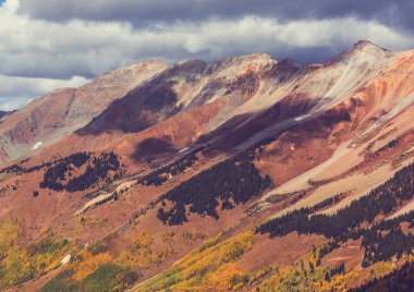 Colorado, ABD 'de renkli bir sonbahar. Sonbahar sezonu.