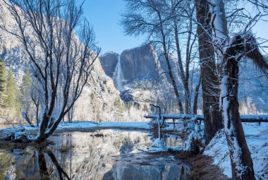 Yosemite Ulusal Parkı, Kaliforniya, ABD 'de kış mevsimi
