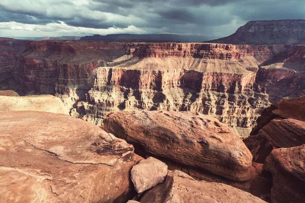 Pintorescos Paisajes Del Gran Cañón Arizona Hermoso Fondo Natural —  Fotos de Stock