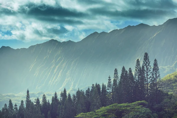 Mountain Range Island Oahu Hawaii — Stock Photo, Image