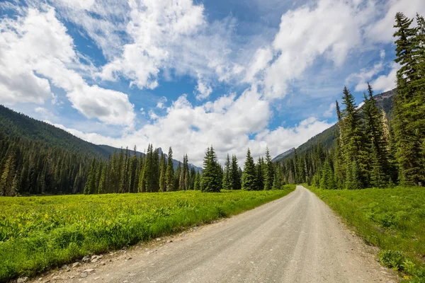 Scenic Weg Bergen Reisachtergrond — Stockfoto