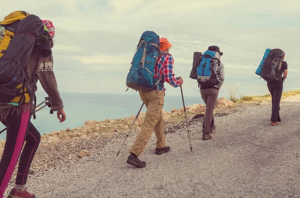 People Hike Mountains — Stock Photo, Image