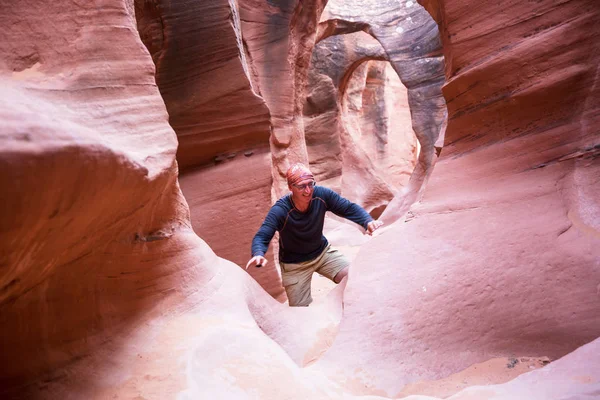 Slot Canyon Nel Grand Staircase Escalante National Park Utah Usa — Foto Stock