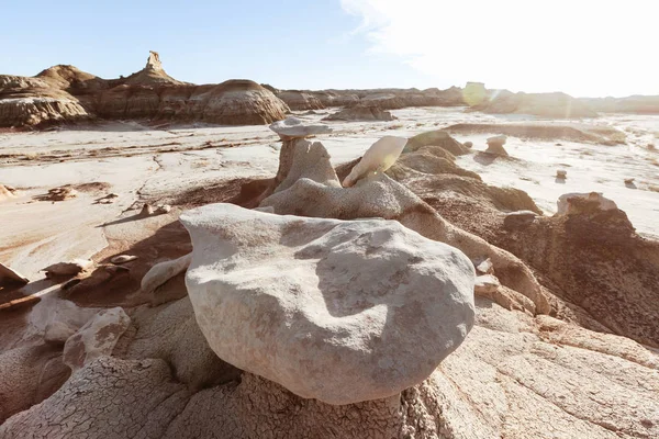 Bisti Badlands Zin Wilderness Area New Mexico Usa Fantastic Unusual — Stock Photo, Image