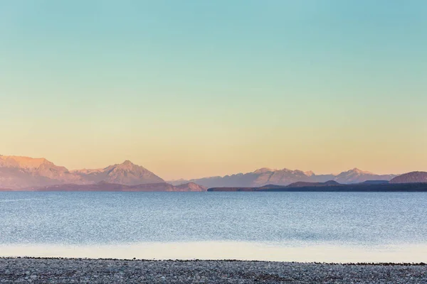 Beautiful Mountain Landscapes Patagonia Mountains Lake Argentina South America — Stock Photo, Image