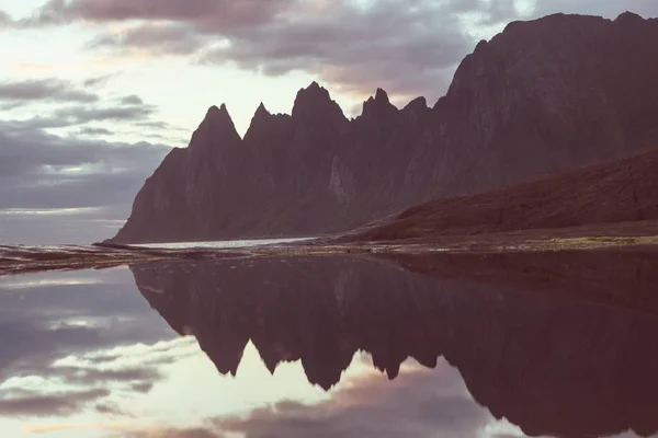 ロフテン島 ノルウェー北部の美しい風景 — ストック写真